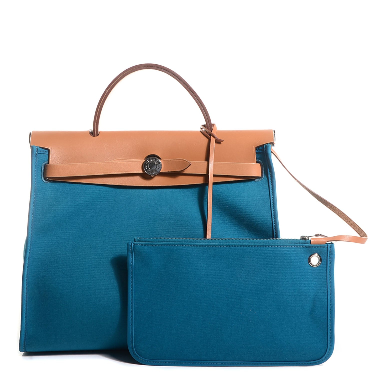 Hermes Toile Herbag Zip PM 31 Bleu Izmir 3 of 17