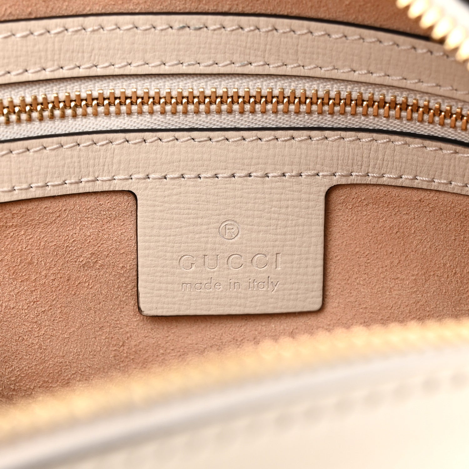 Gucci GG Supreme Monogram Small Horsebit 1955 Shoulder Bag Beige Mystic White 6 of 9