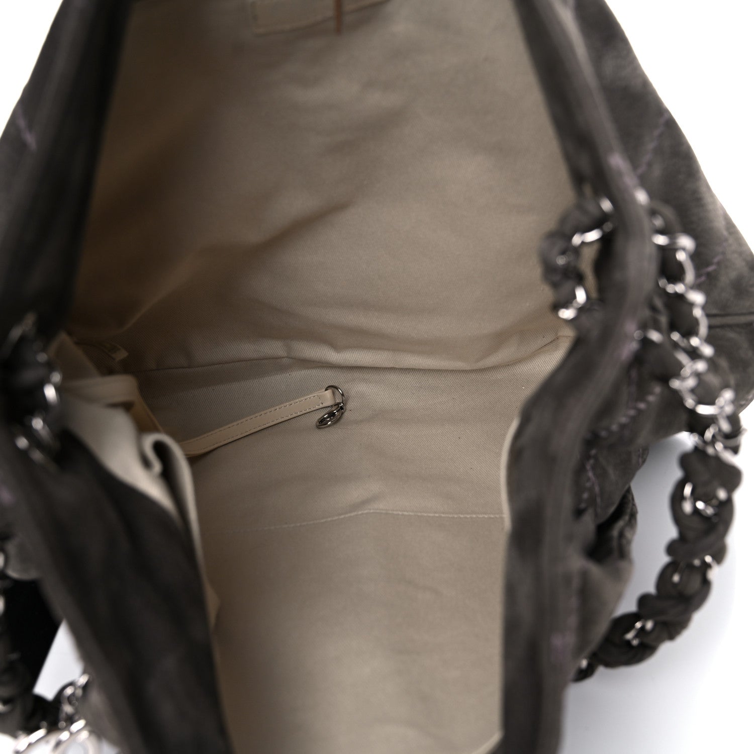 Chanel Suede Ultimate Stitch Hobo Grey 10 of 15