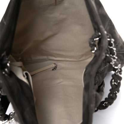 Chanel Suede Ultimate Stitch Hobo Grey 10 of 15