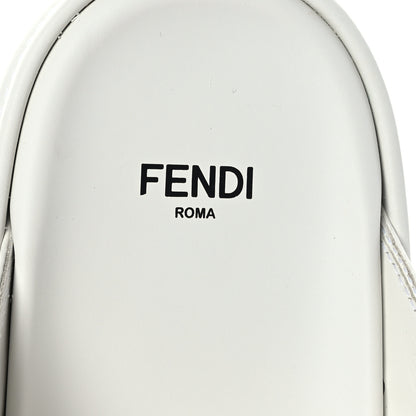 Fendi Vitello Womens Fendigraphy Slide Sandals 39.5 White Ice 7 of 9