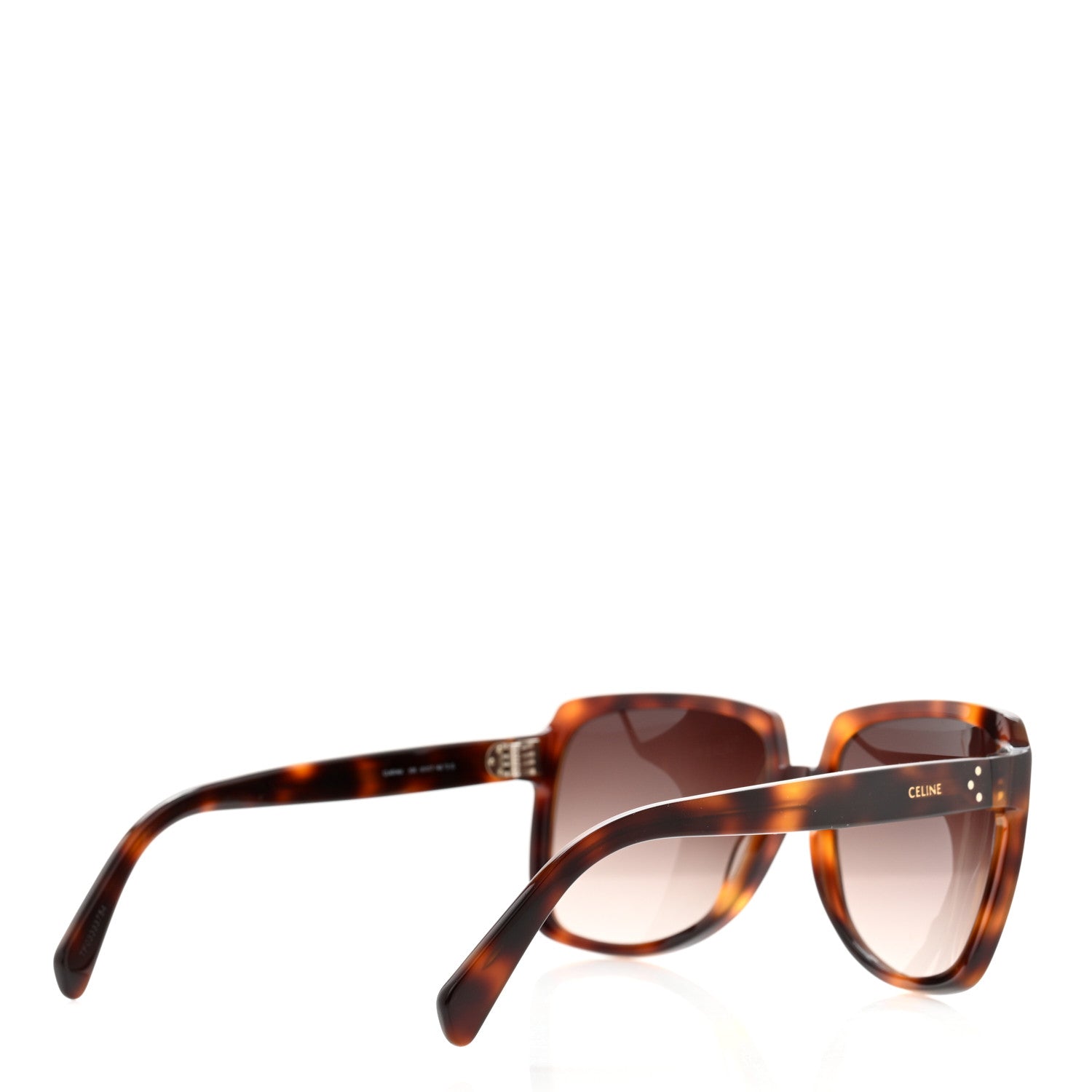 Celine Acetate Oversized Square Sunglasses CL401461 Tortoise 4 of 7
