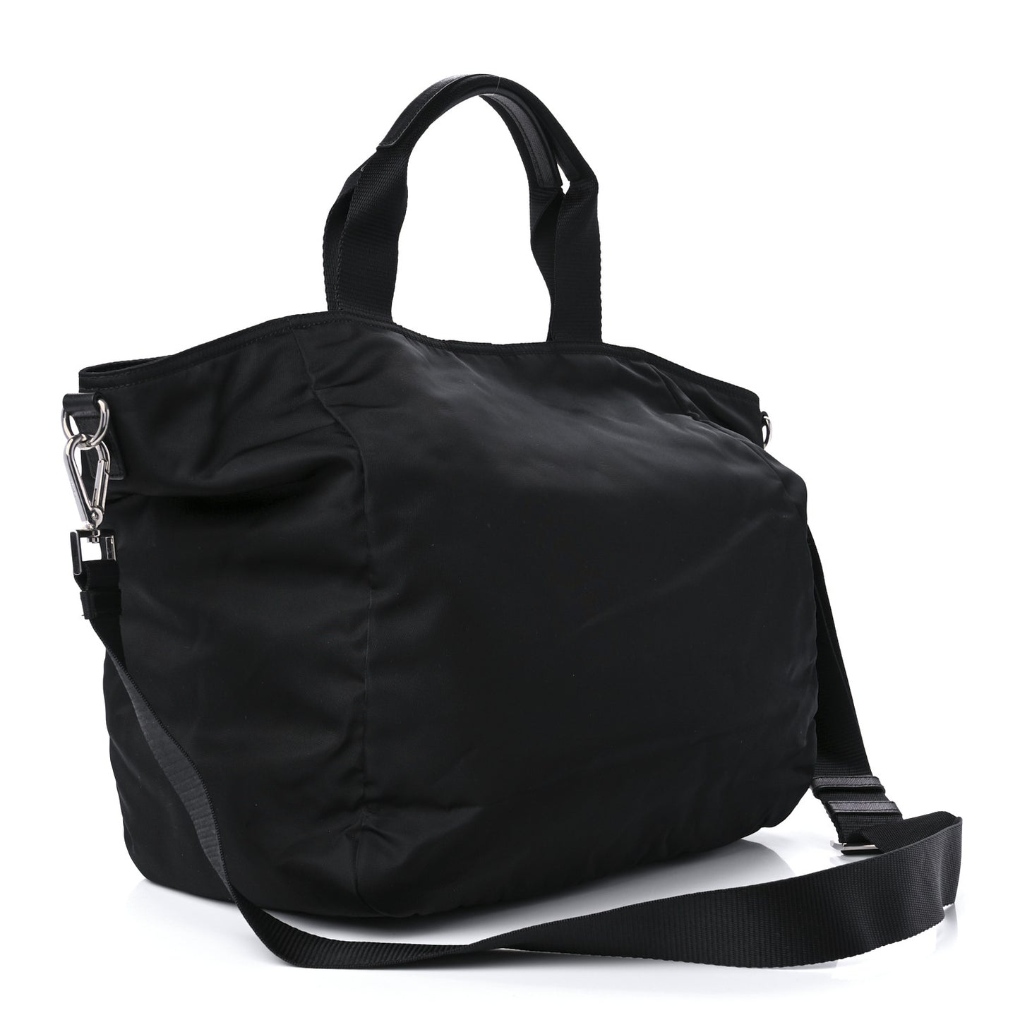 Tessuto Nylon Shopping Tote Black