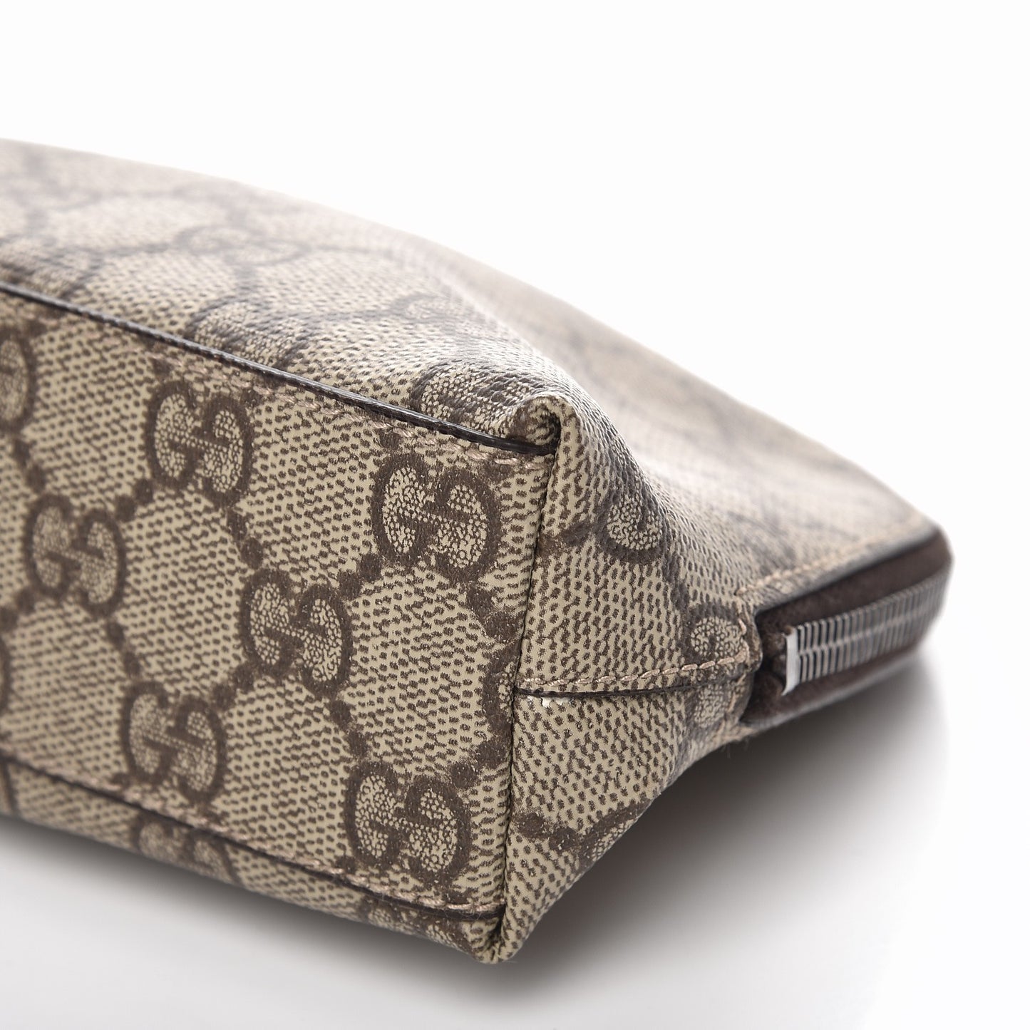 Coated Canvas Monogram Cosmetic Case Dark Brown