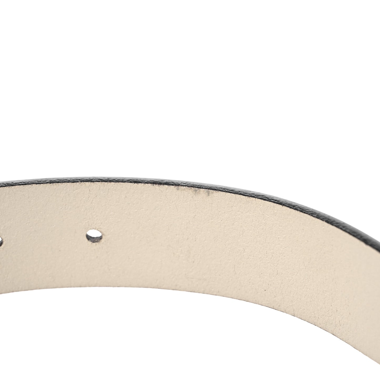 Margaux Calfskin Studded Interlocking G 30mm Belt 80 32 Mystic White