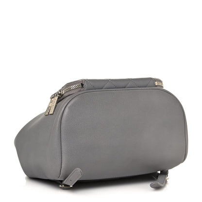 Chanel Caviar Quilted Business Affinity Backpack Grey 4 of 12