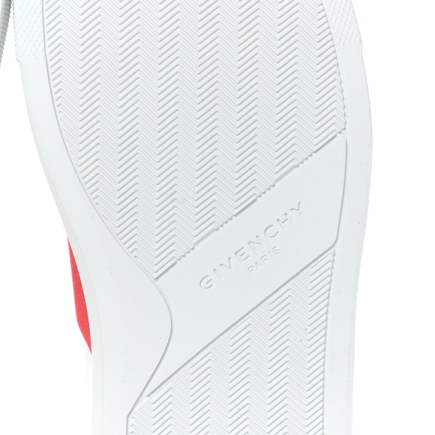 Givenchy Calfskin Band Logo Womens Urban Street Sneakers 38.5 White Red 6 of 8