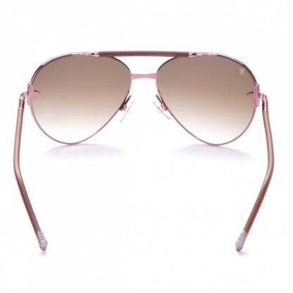 Louis Vuitton Viola Pilote Aviator Sunglasses Pink 2 of 5