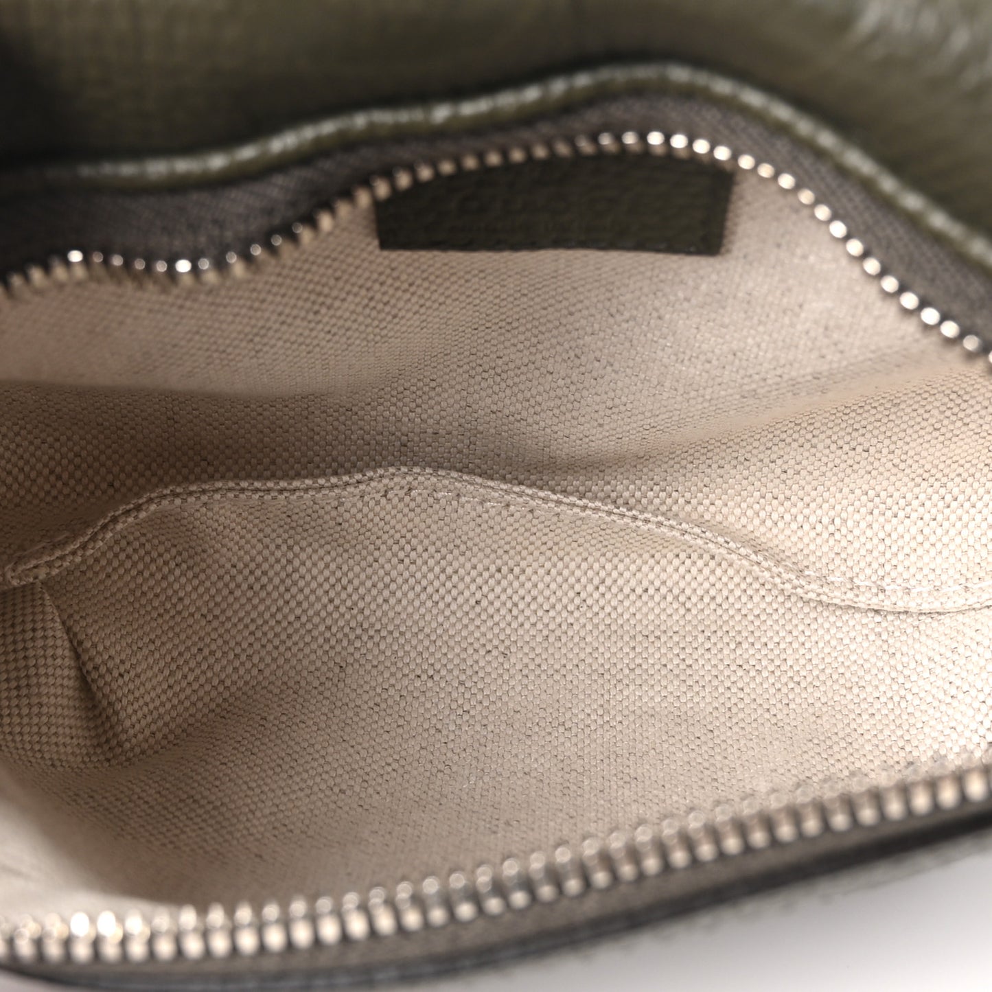 Piuma Calfskin Jumbo GG Embossed Small Belt Bag Dark Green
