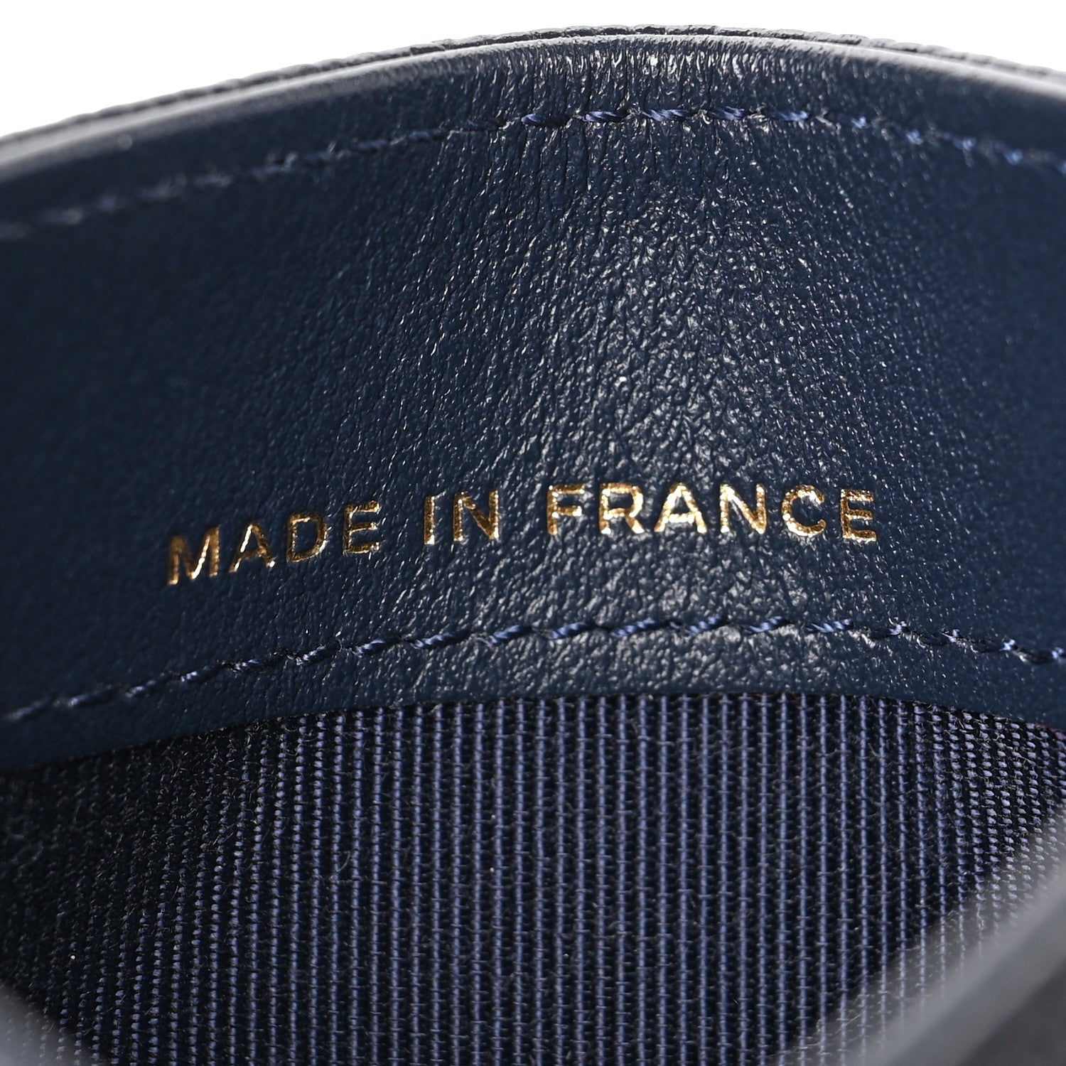 Chanel Caviar Quilted Card Holder Navy 7 of 8