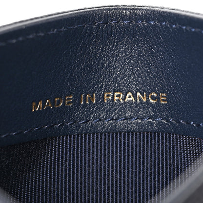 Chanel Caviar Quilted Card Holder Navy 7 of 8