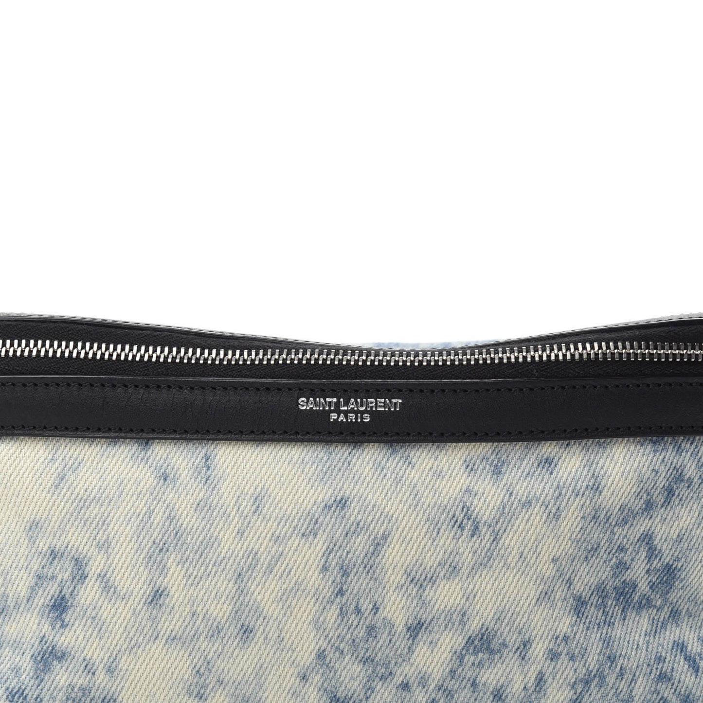 Denim Grunge Belt Bag Faded Blue