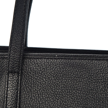 MCM Calfskin Visetos Anya Shopper Tote Black 9 of 13