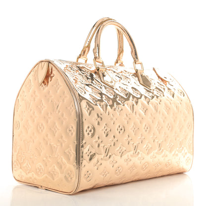 Louis Vuitton Monogram Miroir Speedy 35 Gold 2 of 4