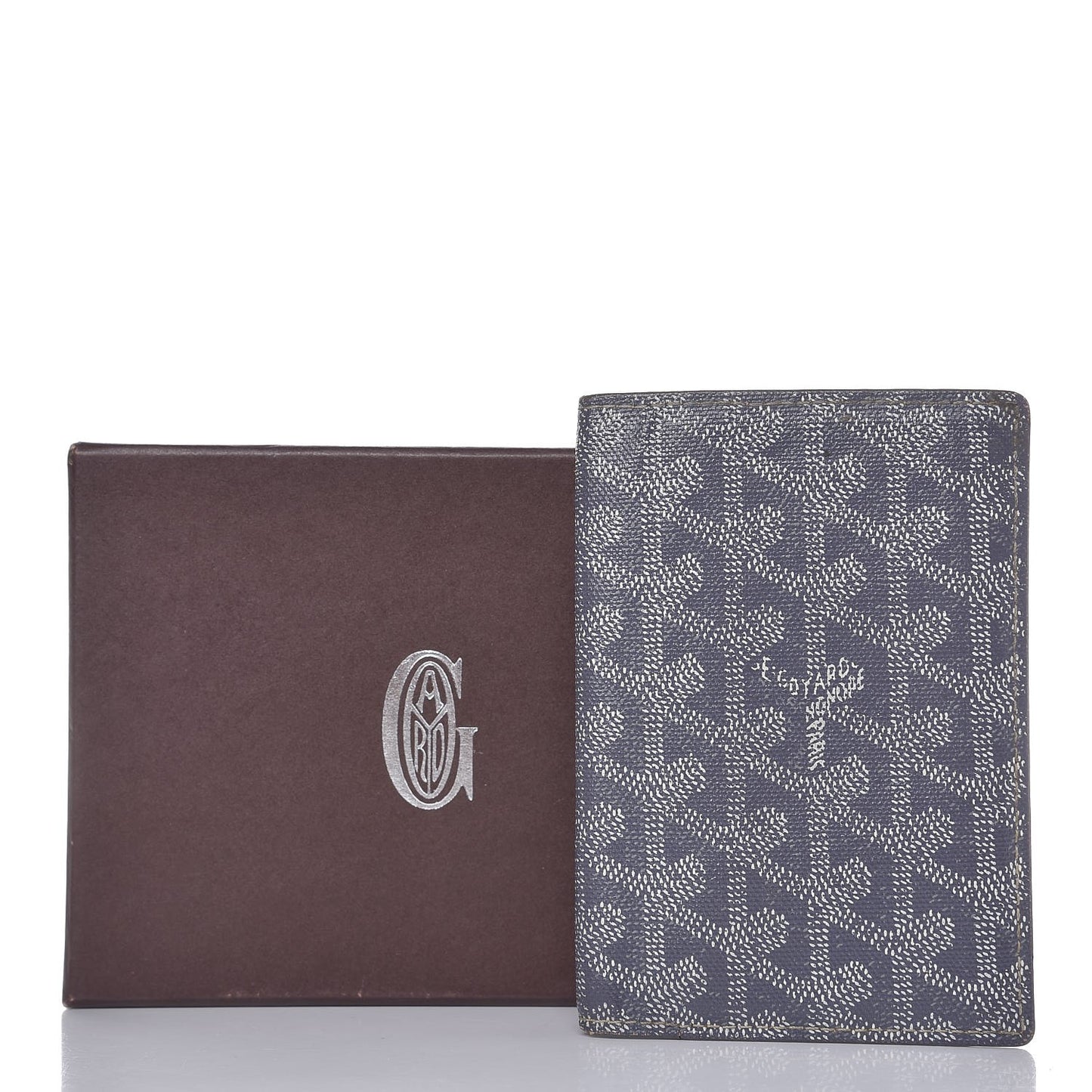 Goyardine Passport Wallet Grey