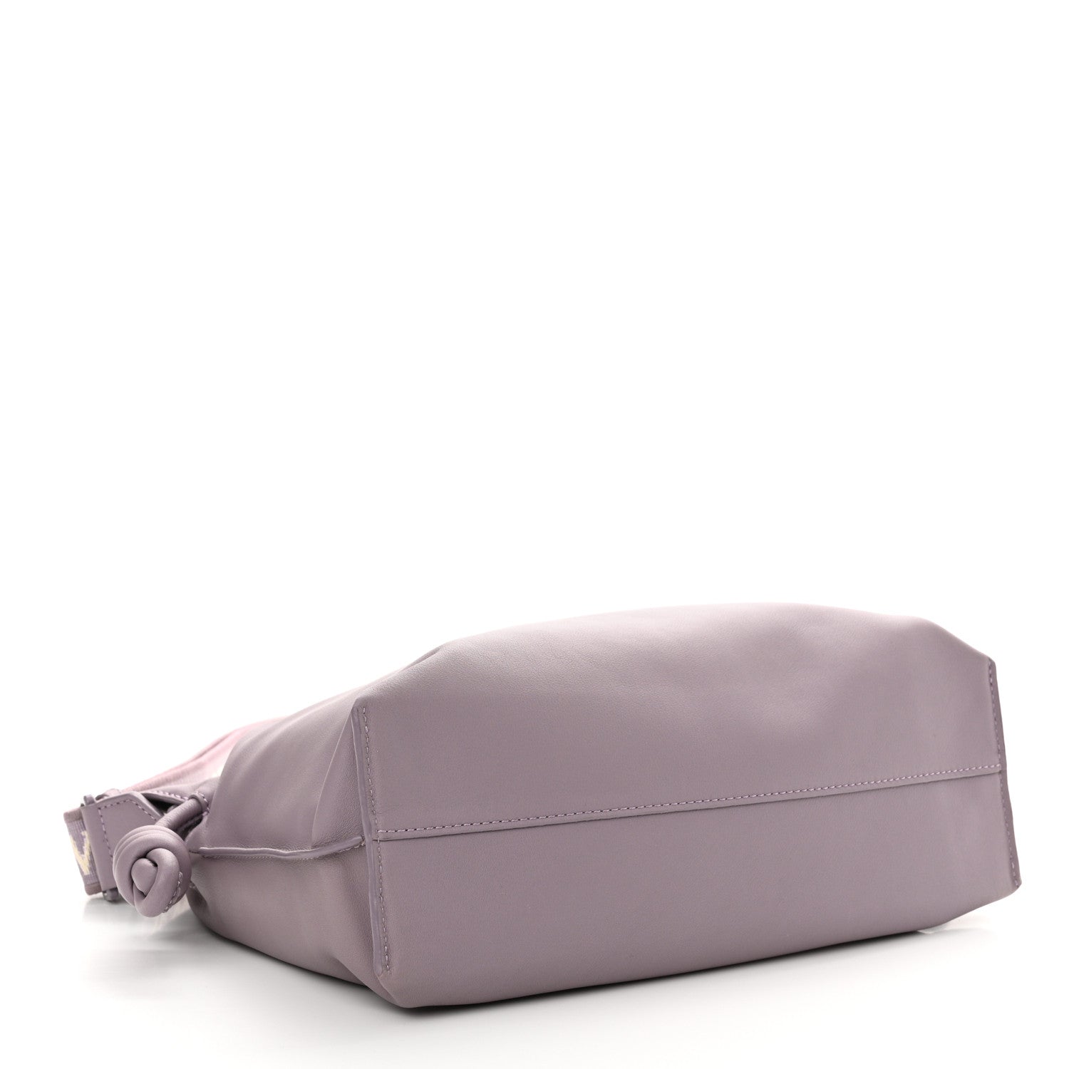 Loewe Calfskin Monochrome Flamenco Knot Clutch Pale Aubergine Glaze 4 of 10