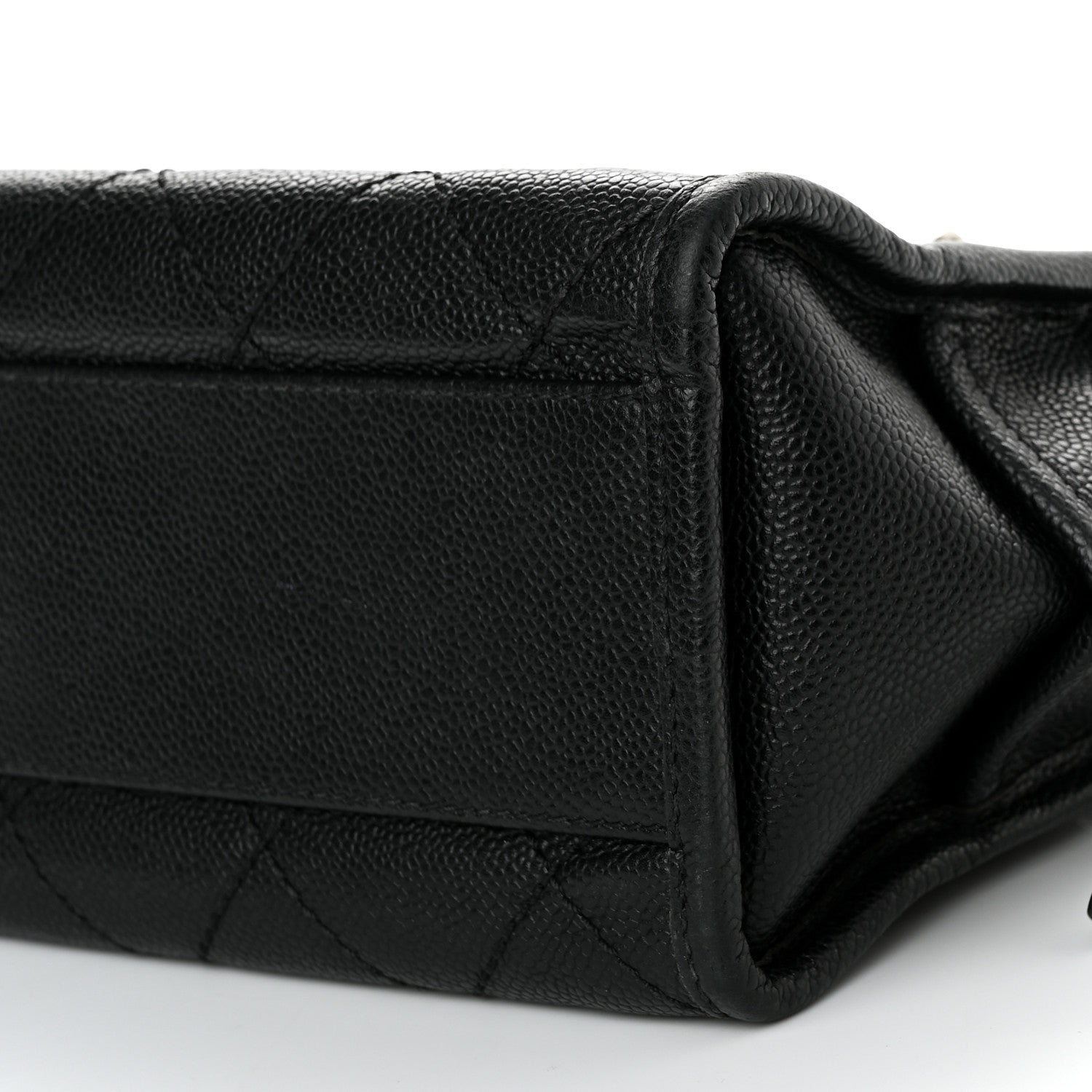 Chanel Caviar Quilted Small Deauville Bowling Bag Black 10 of 10