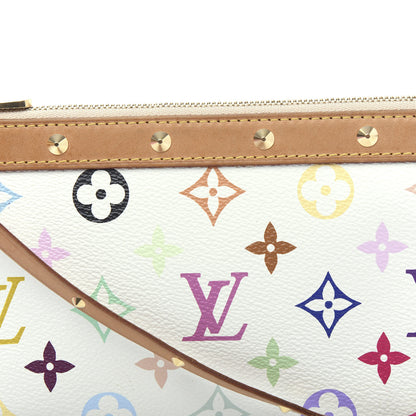 Louis Vuitton Monogram Multicolor Pochette Accessories White 18 of 19