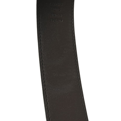 Gucci GG Supreme Monogram Plutone Calfskin Double G Reversible 37mm Belt 115 46 Beige Ebony New Acero 6 of 6