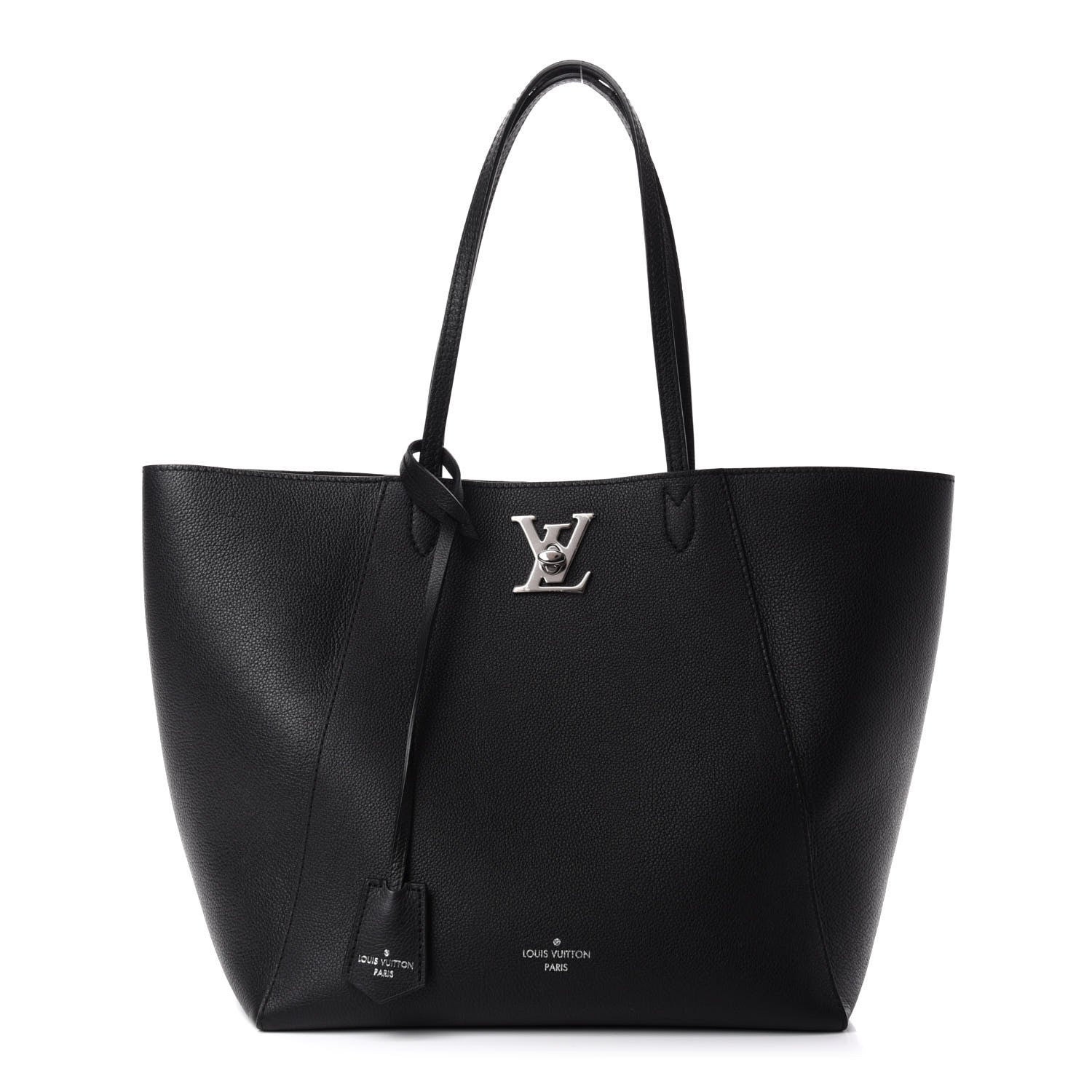 Louis Vuitton Calfskin Lockme Cabas Black 1 of 10