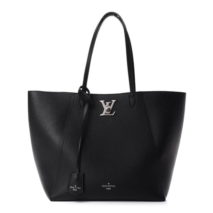 Louis Vuitton Calfskin Lockme Cabas Black 1 of 10