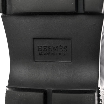 Hermes Calfskin Parachute Fresh Ankle Boots 39 Black 7 of 7