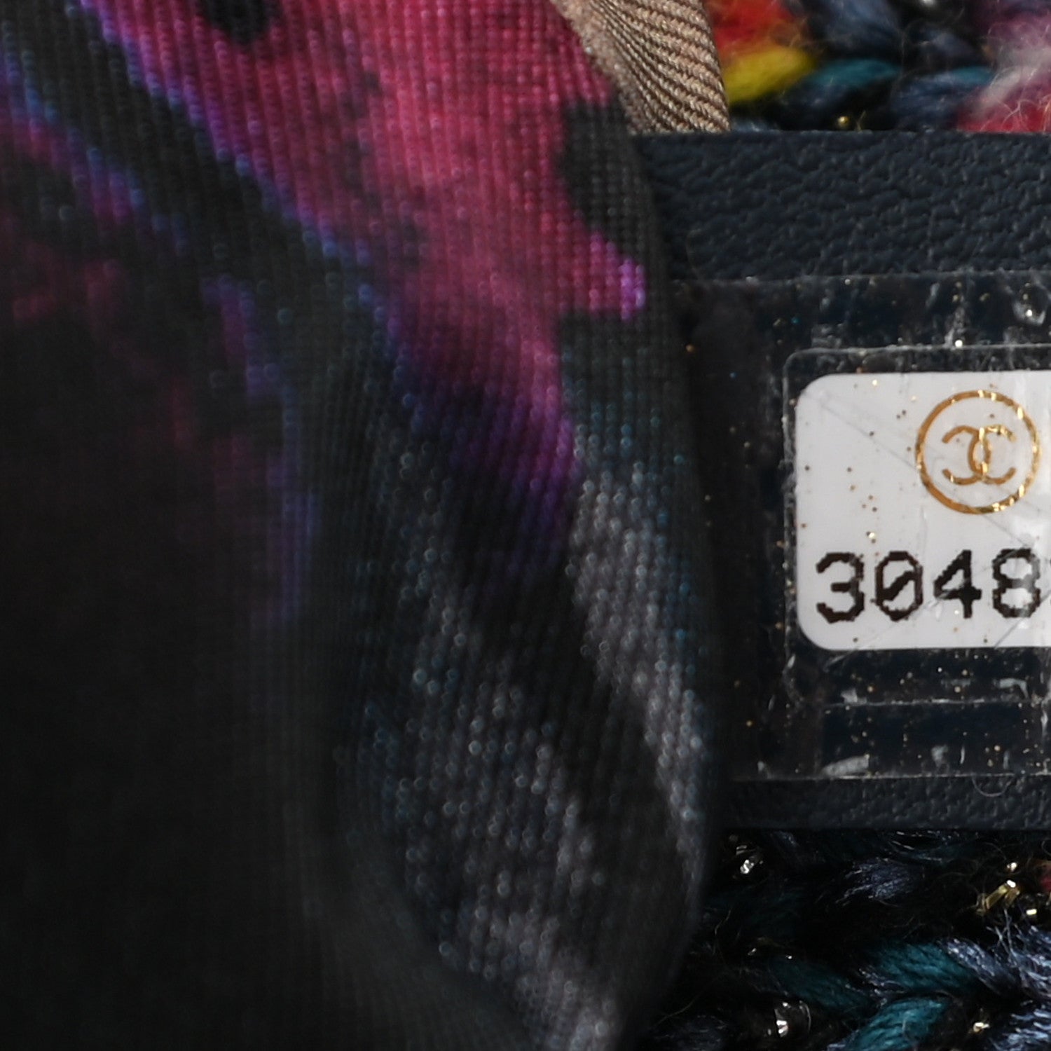 Chanel Tweed Quilted Medium Chanel 19 Flap Dark Multicolor 7 of 10