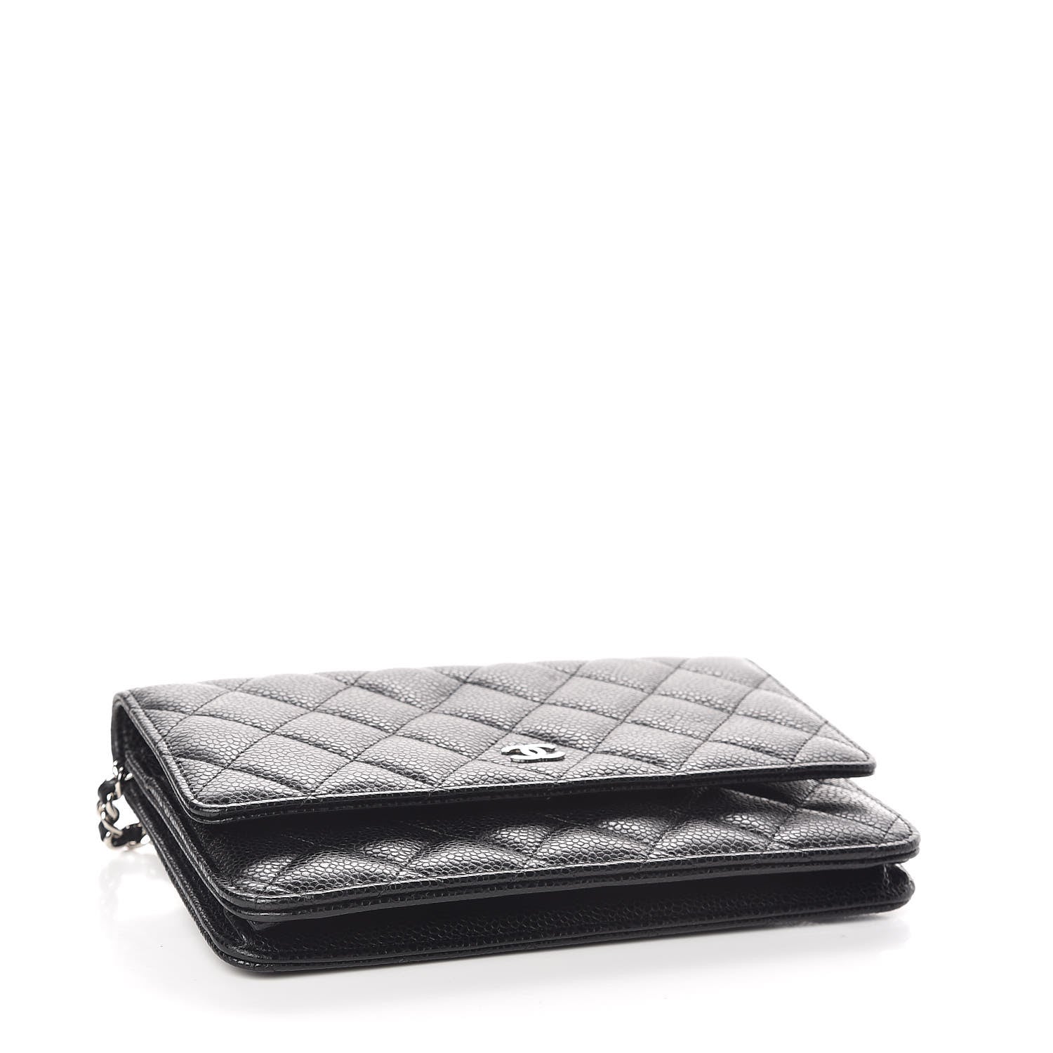 Chanel Caviar Quilted Wallet On Chain WOC Black 4 of 12