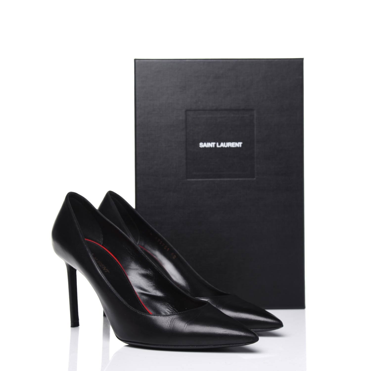 Saint Laurent Calfskin Anja 85 Pumps 40 Black 11 of 11
