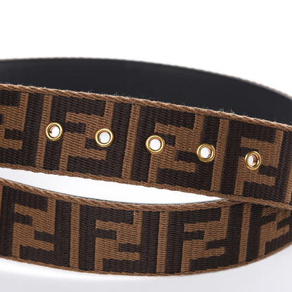 Fendi Ribbon Vitello Century FF 1974 Belt 95 38 Fango Moro 5 of 7