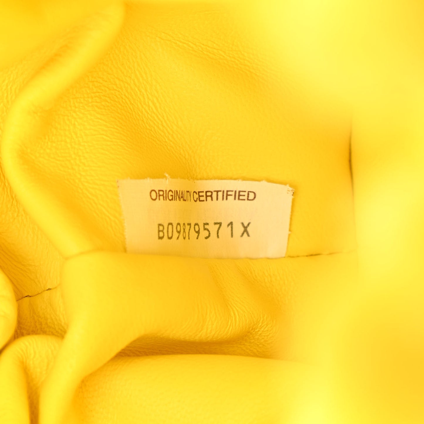 Chenille The Mini Pouch Lemon