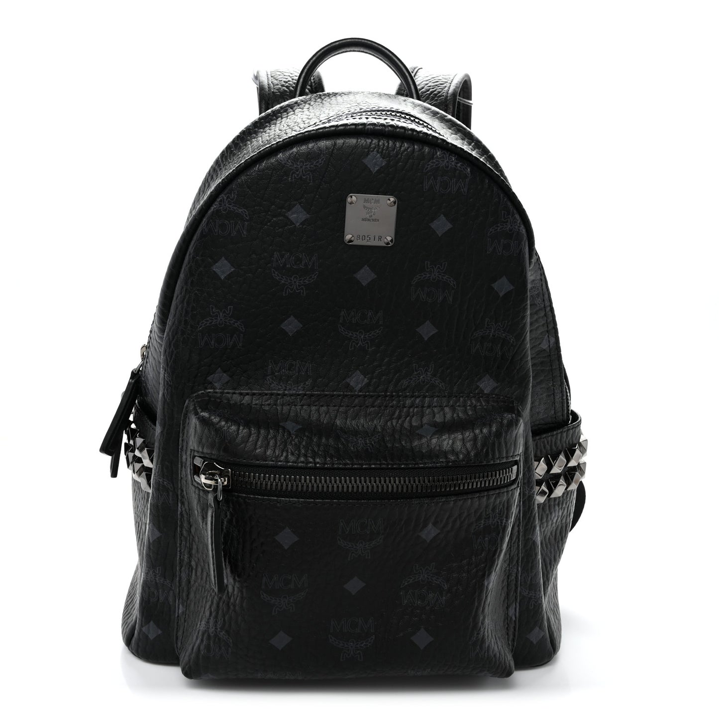 Visetos Small Side Stud Stark Backpack Black