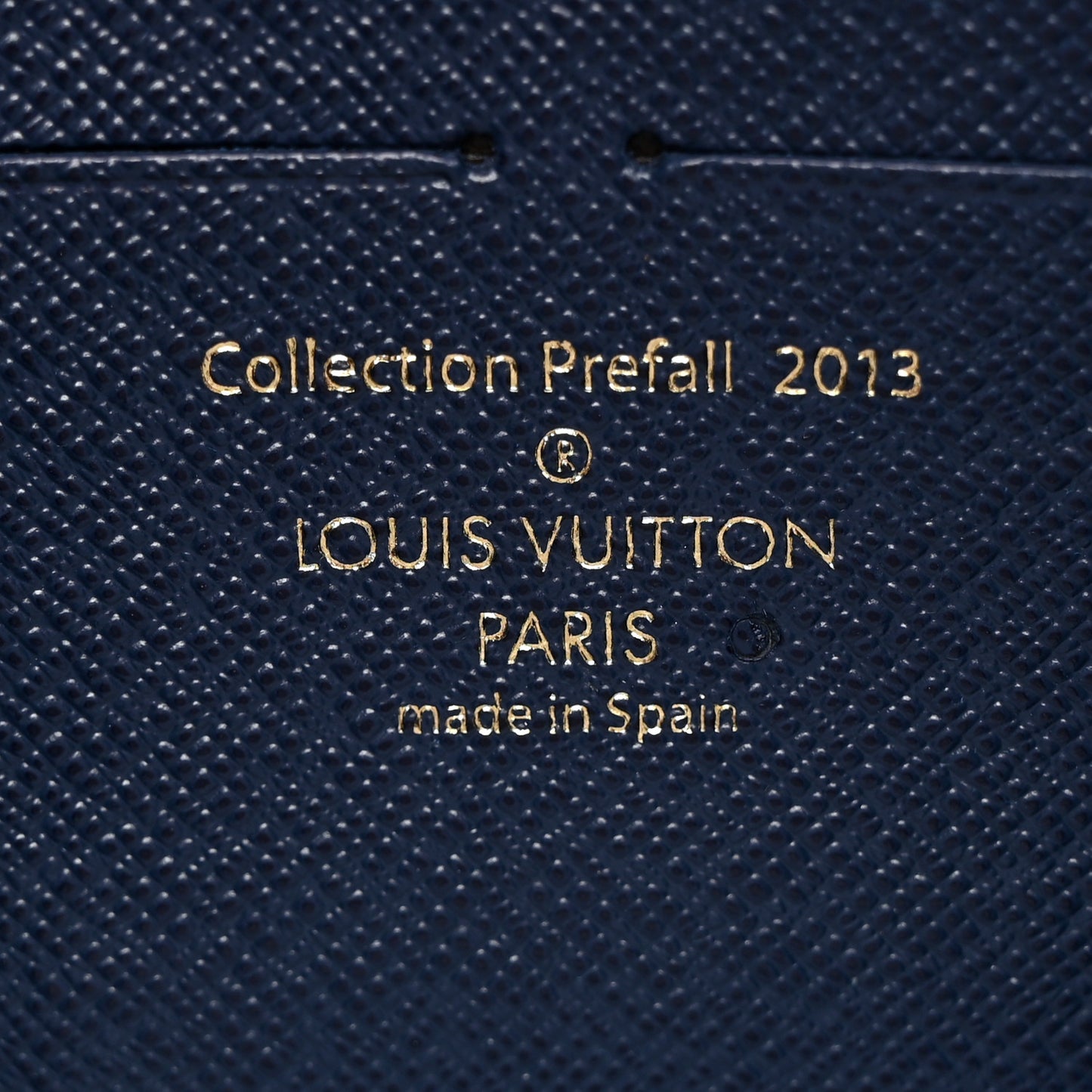 Damier Paillettes Zippy Wallet Blue