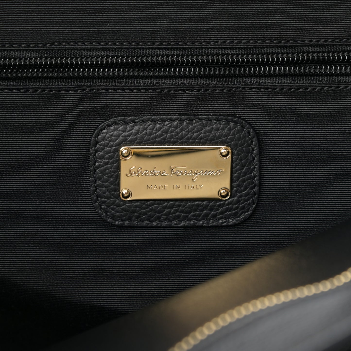 Calfskin Medium Tote Black