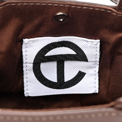 Telfar Vegan Leather Small Shopping Bag Chocolate 6 of 11