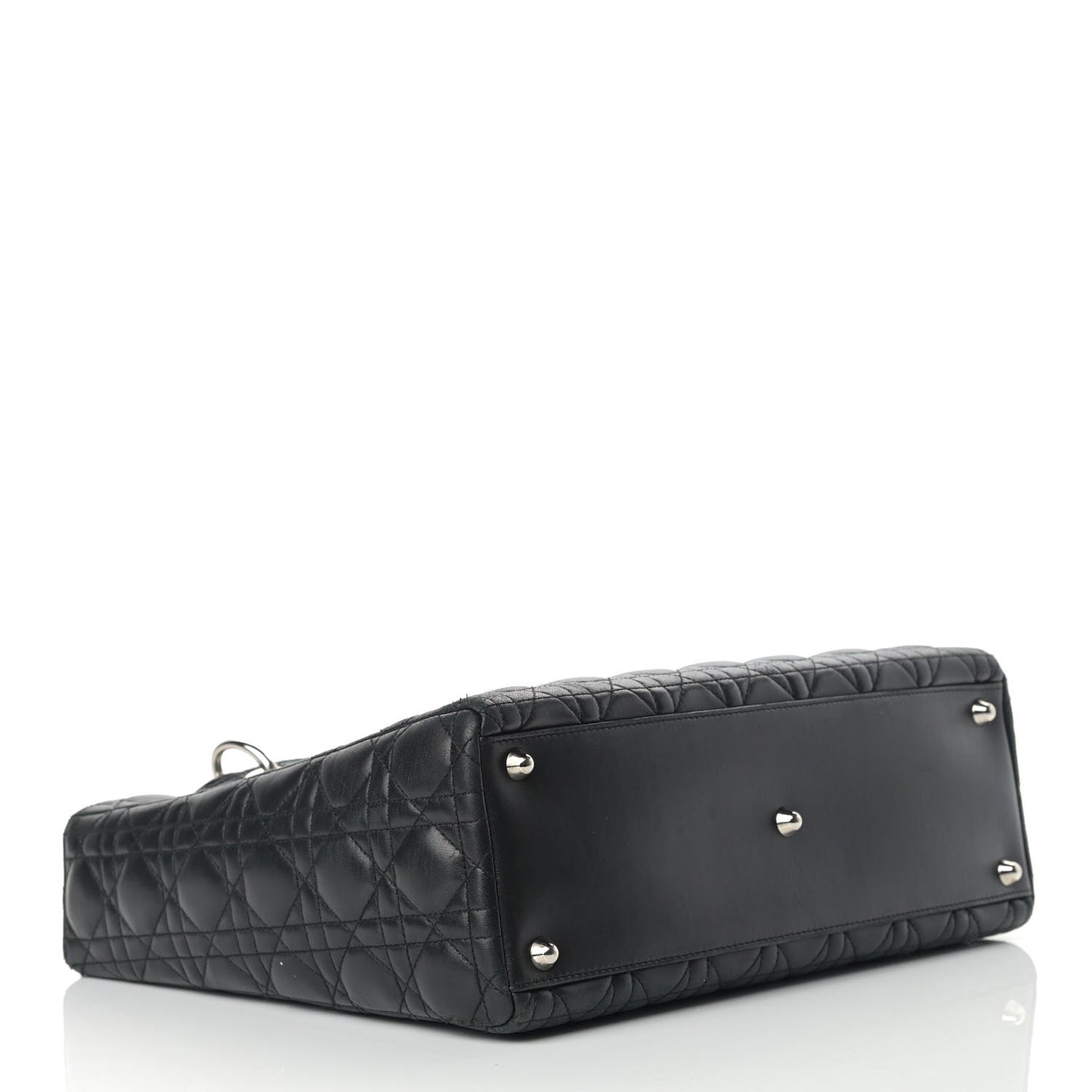 Lambskin Cannage Large Lady Dior Black