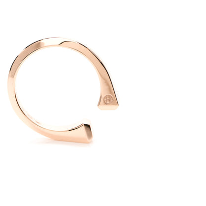 Hermes 18K Rose Gold PM Clou de Forge Ring 50 5.25 7 of 8