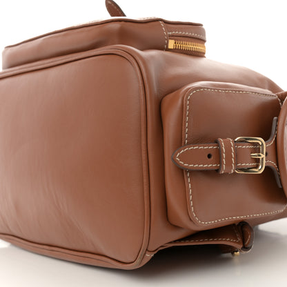 Miu Miu Soft Calf Softy Large Backpack Cognac 9 of 10