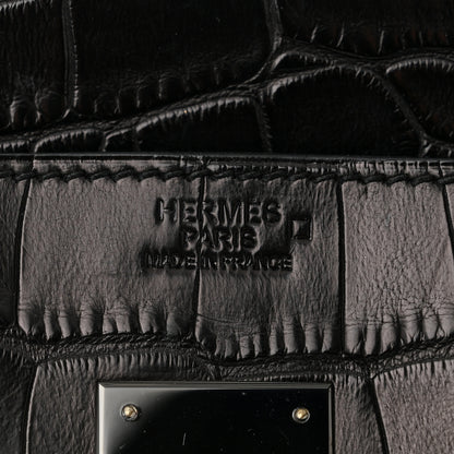 Hermes Matte Alligator Birkin 30 So Black 6 of 11