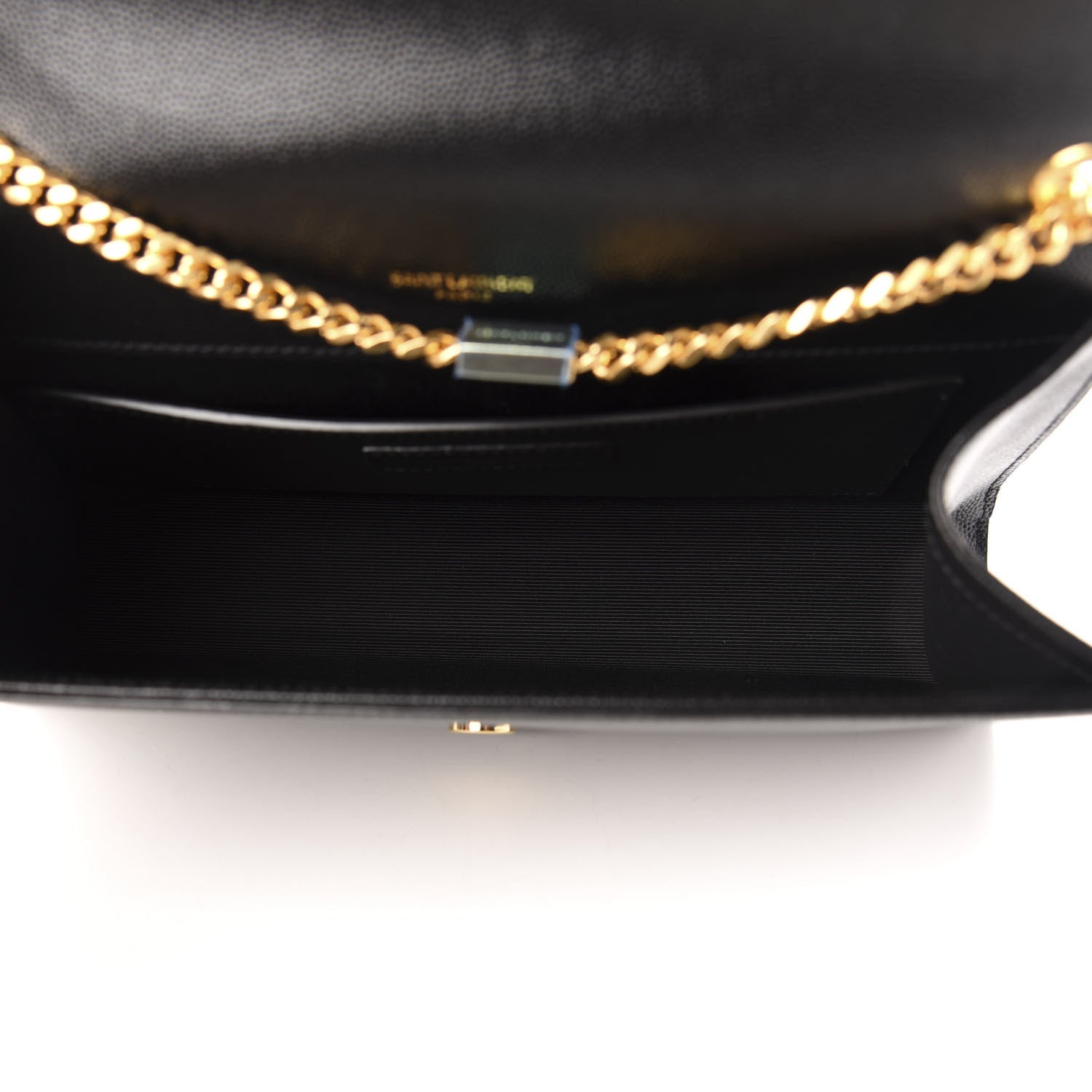 Saint Laurent Grain De Poudre Medium Classic Monogram Kate Satchel Black 5 of 10