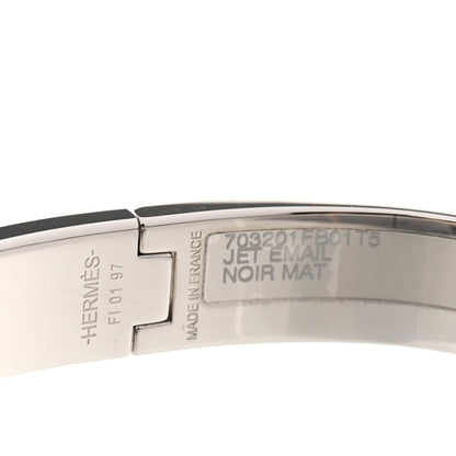 Hermes Matte Enamel Jet Bracelet T5 Black 4 of 4