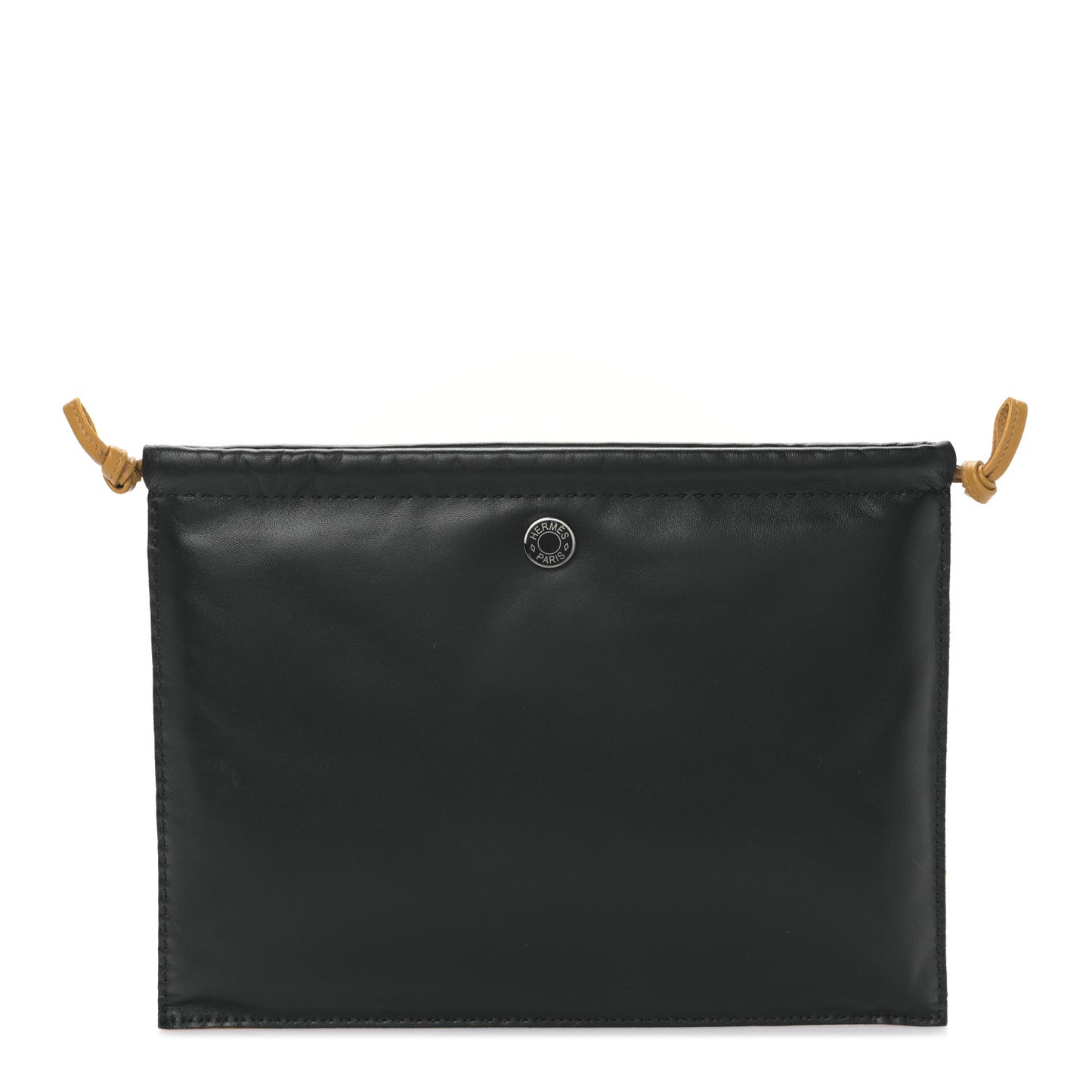 Milo Lambskin Swift Pilo Pouch Black Sesame