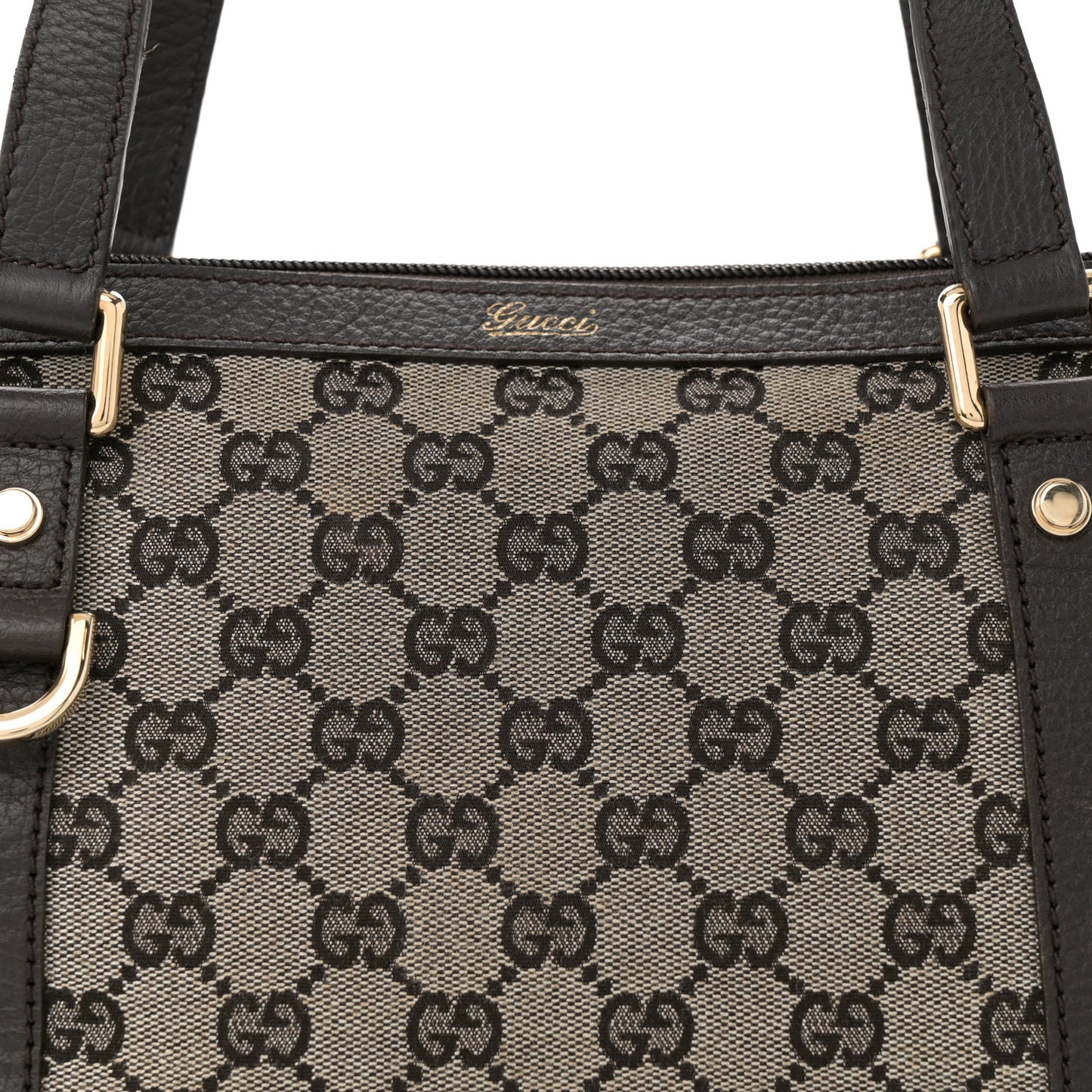 Monogram Abbey Medium Tote Dark Brown