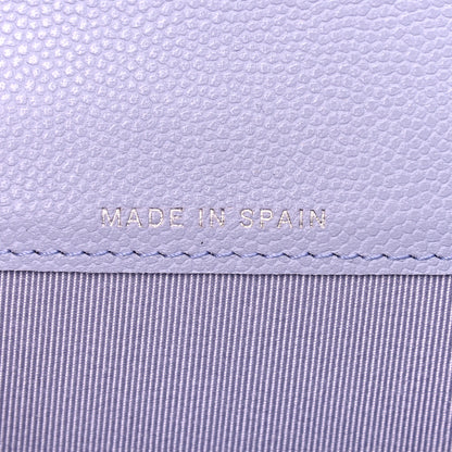 Chanel Caviar Quilted Flap Card Holder Wallet Light Purple 7 of 9