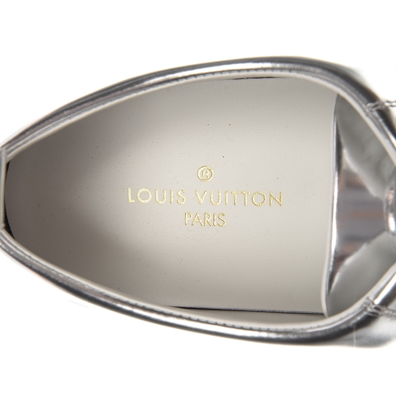 Louis Vuitton Patent Calfskin Frontrow Sneakers 40 Silver 6 of 8