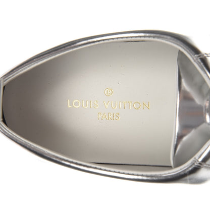 Louis Vuitton Patent Calfskin Frontrow Sneakers 40 Silver 6 of 8