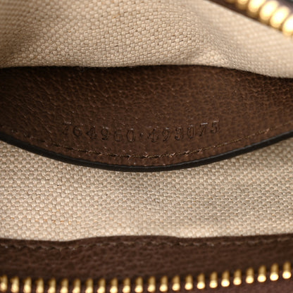 Gucci GG Supreme Monogram Textured Dollar Calfskin Mini Ophidia Chain Bag Beige Ebony 7 of 10