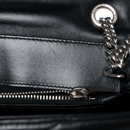 Saint Laurent Calfskin Y Quilted Monogram Medium Loulou Chain Satchel Black 16 of 20