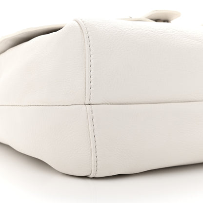 Gucci Calfskin Techno Horsebit Large Flap White 9 of 15