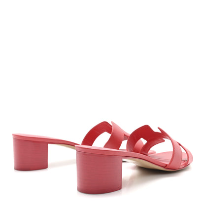 Hermes Calfskin Oasis Sandals 39 Fuschia 5 of 11